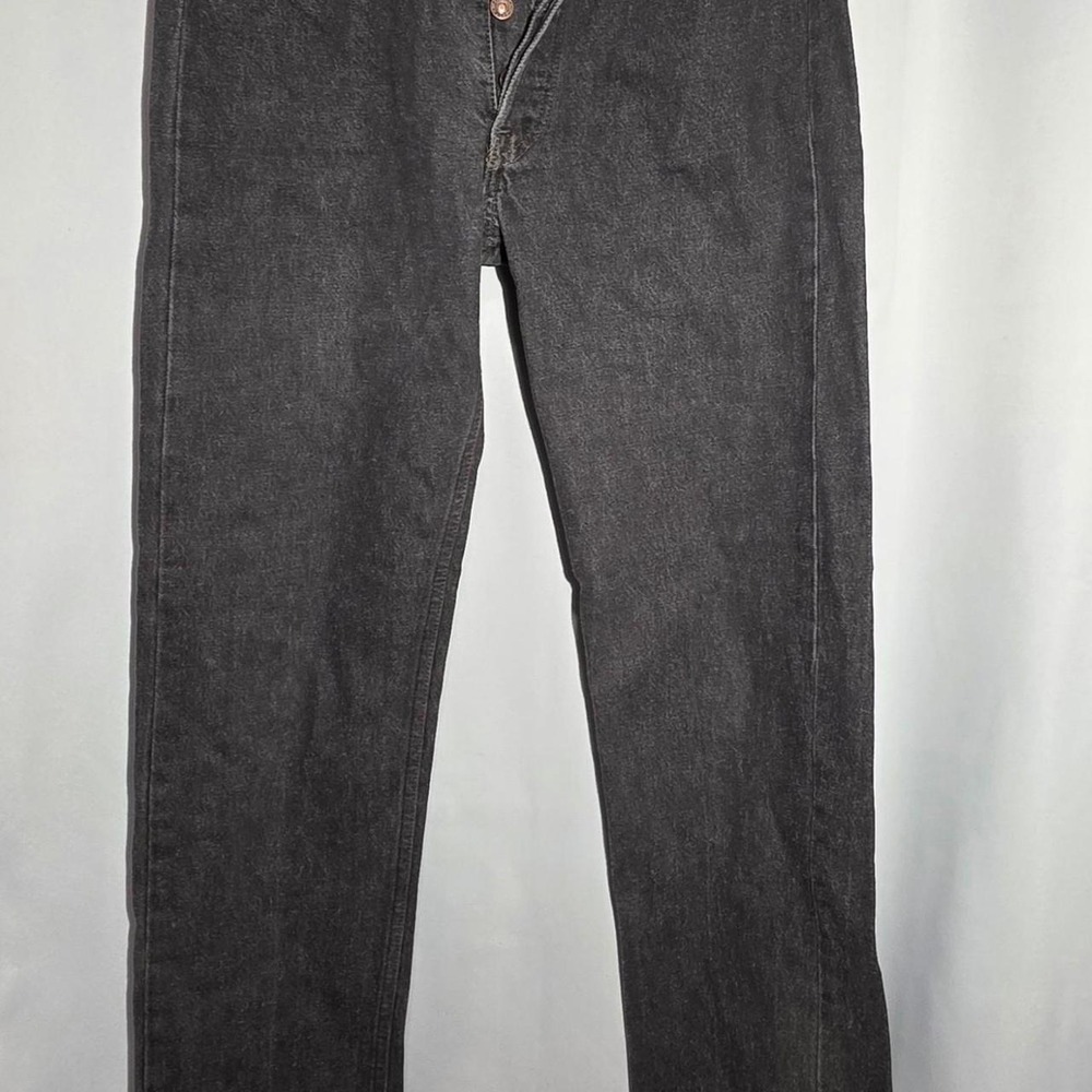 Vintage 1990 Levi's 501-0658 Black Jeans USA Made W32 L36 Button Fly 653